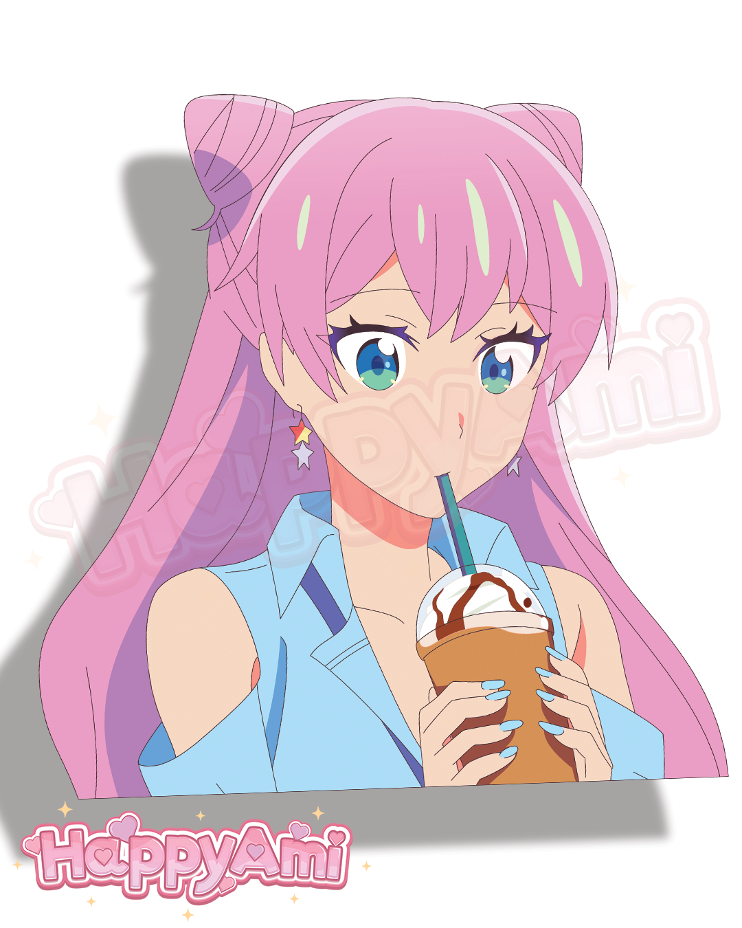Akari Sip Stickers