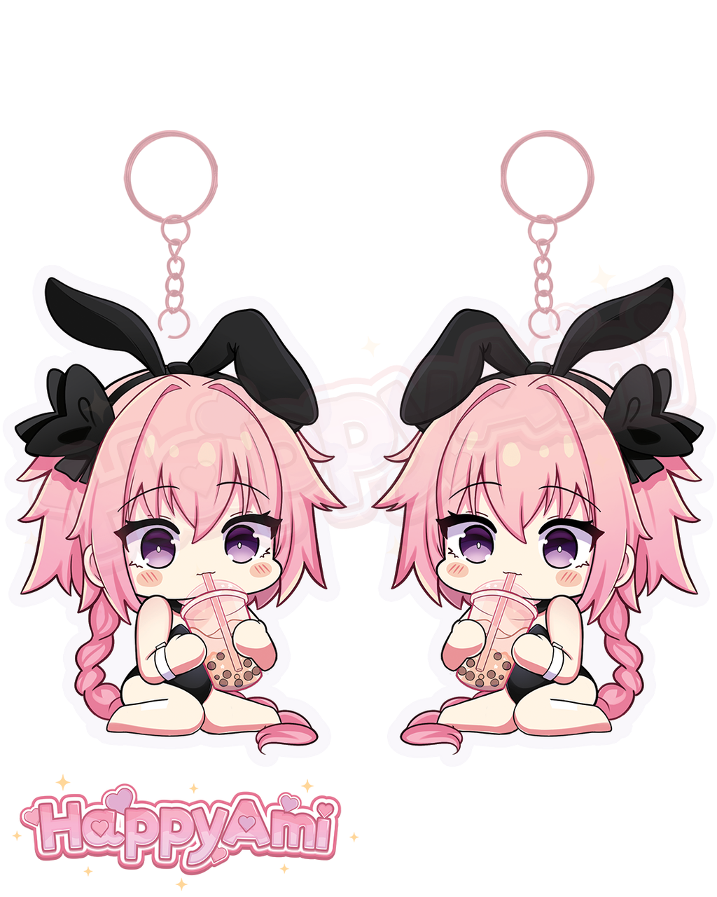 Bunny Astolfo Acrylic Keychains