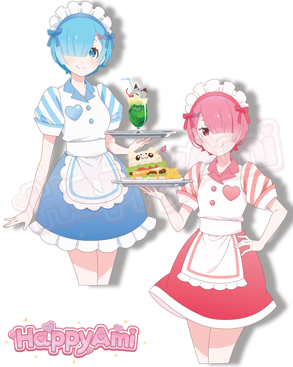 Cafe Maids Stickers