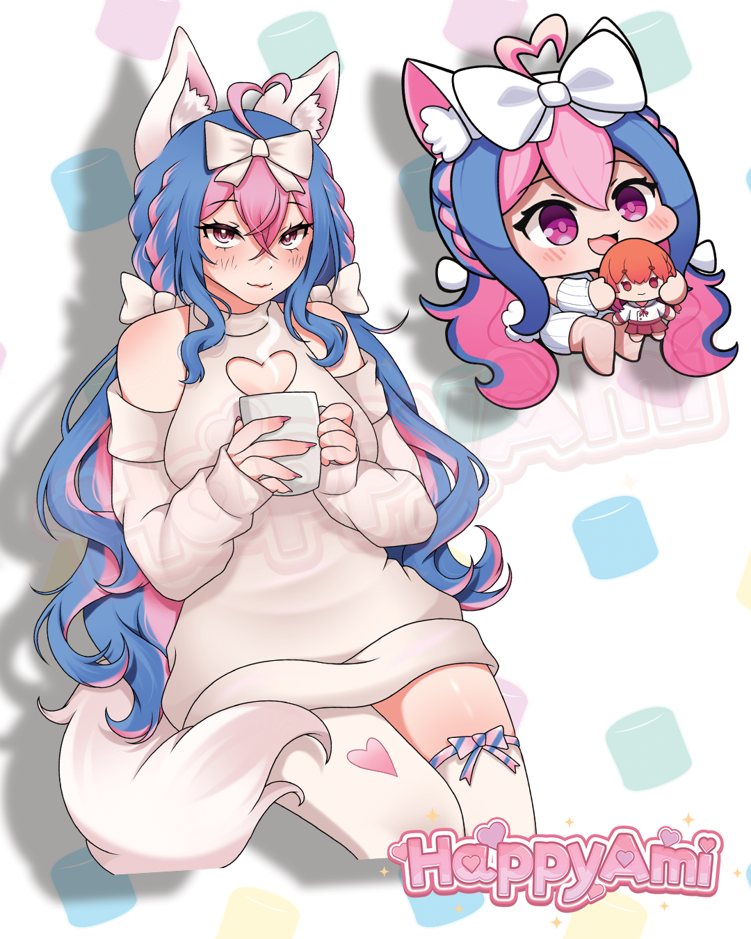 Comfy Ami-chan Stickers