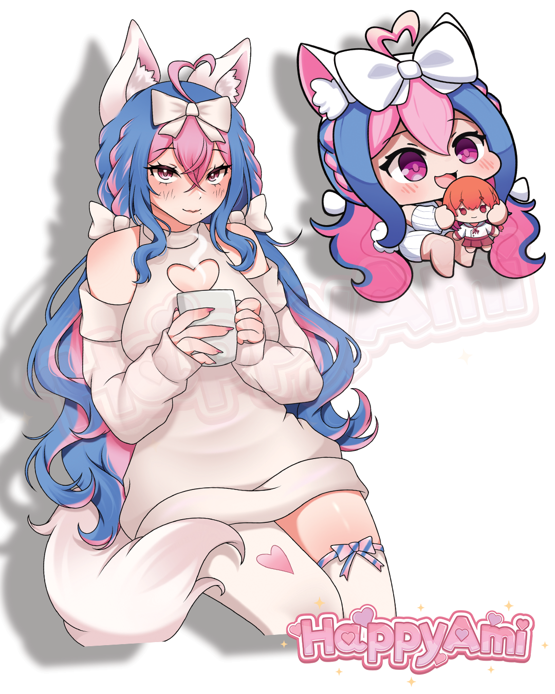 Comfy Ami-chan Stickers