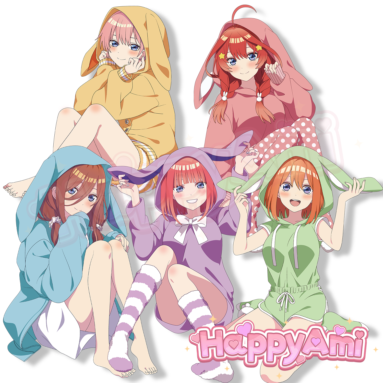 Comfy Quints Stickers