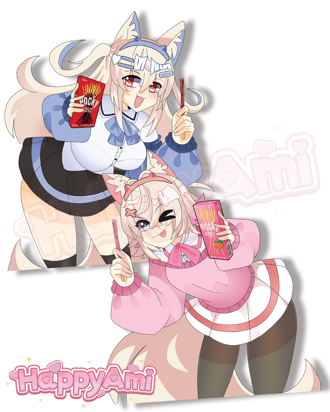 Schoolgirls Fuwamoco Stickers