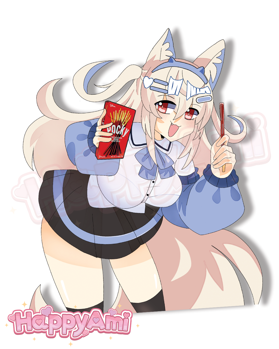 Schoolgirls Fuwamoco Stickers