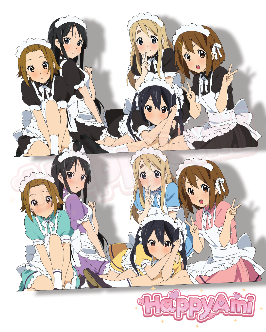 Maid Girls Stickers