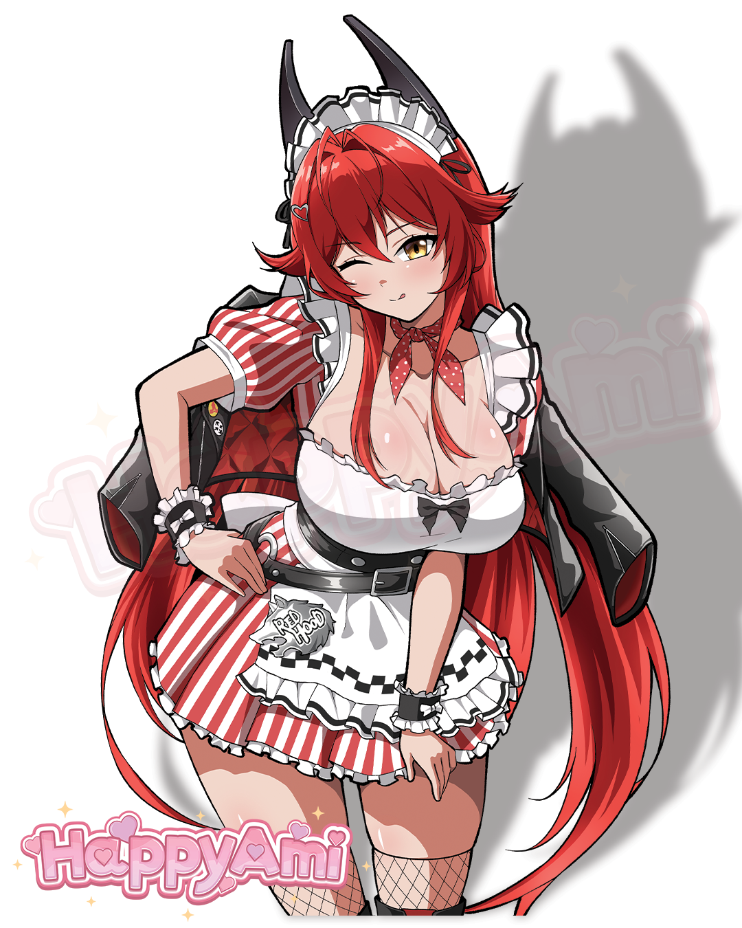 Maid Red Hood Stickers