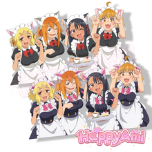 Load image into Gallery viewer, Maid Nagatoro Group Stickers
