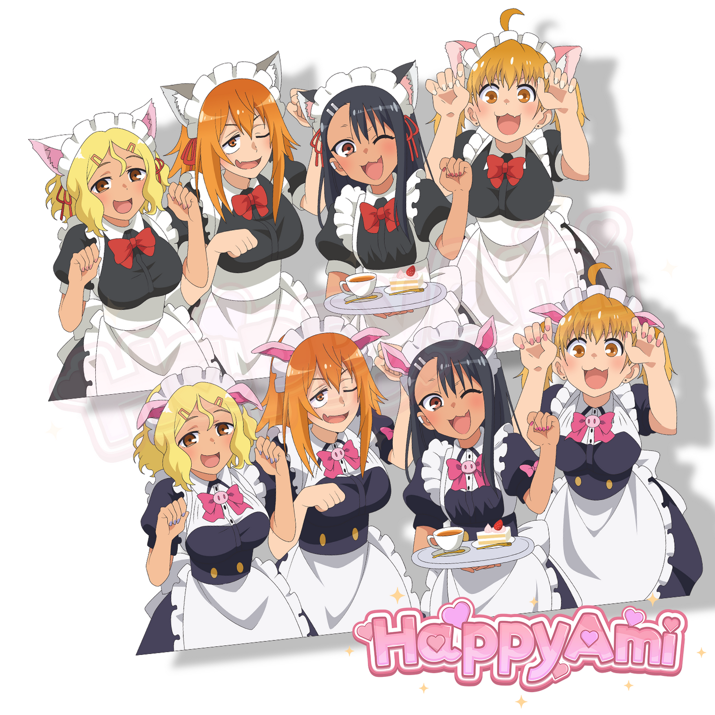 Maid Nagatoro Girls Stickers