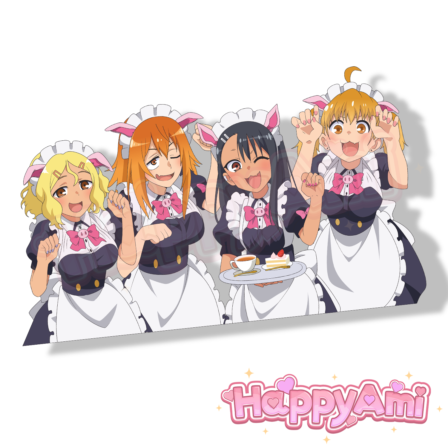 Maid Nagatoro Girls Stickers