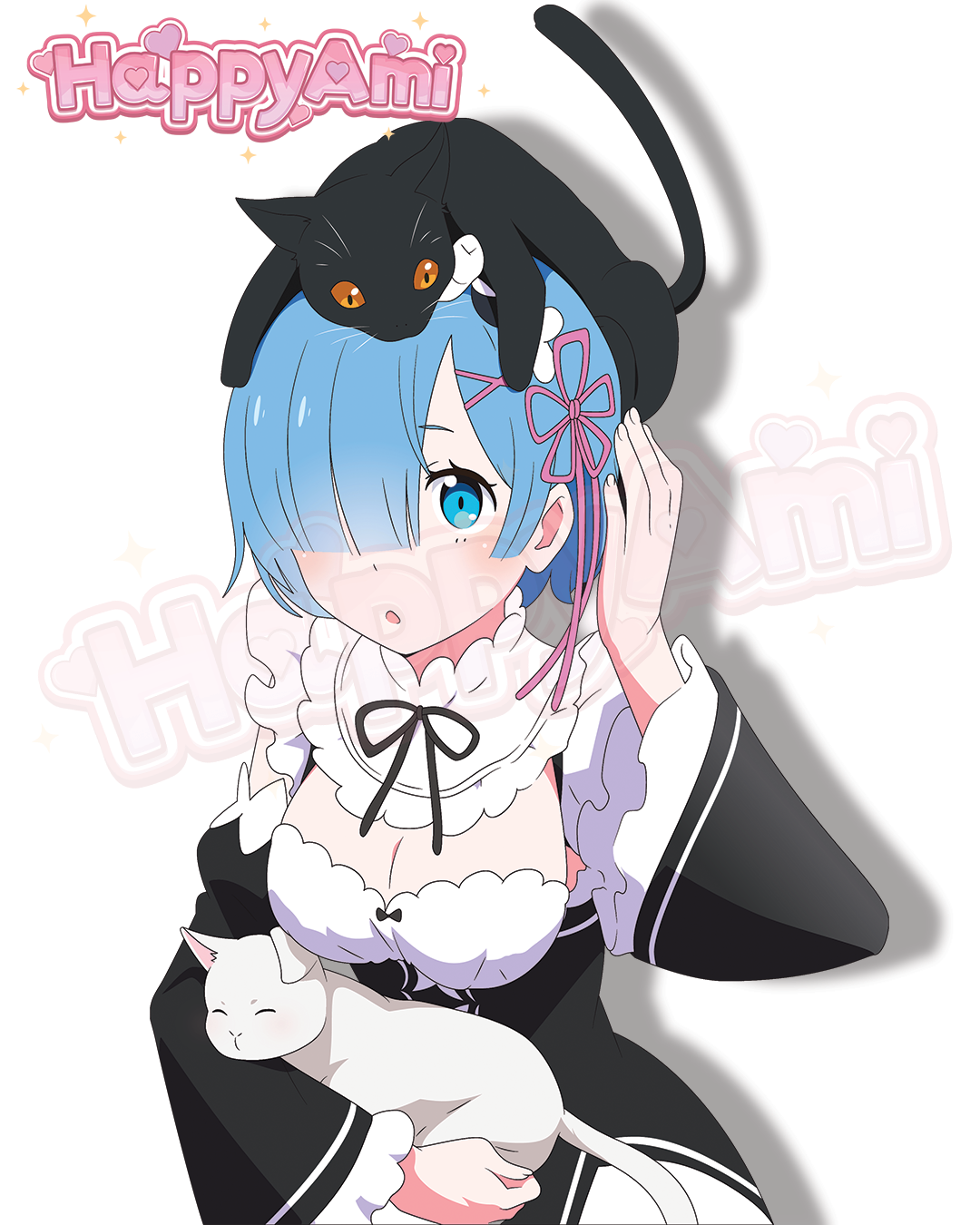 Cat Cafe Rem Stickers