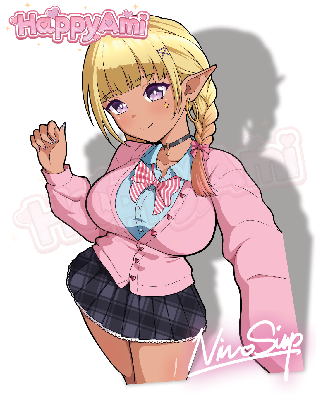 Schoolgirl Arianna Stickers