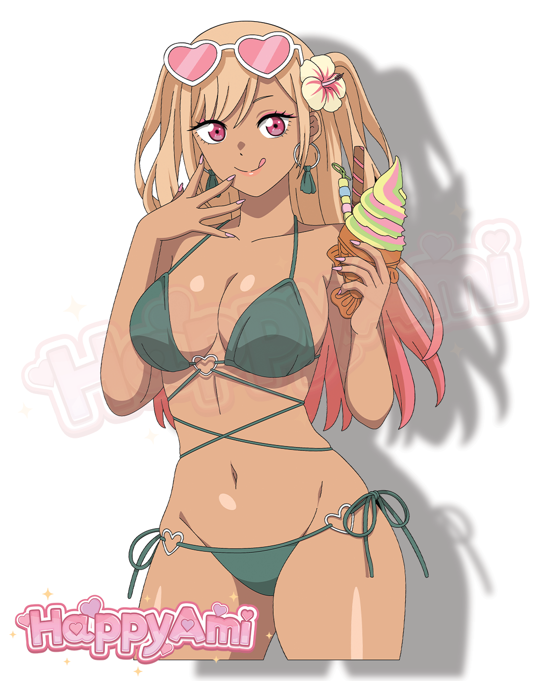 Summer Gyaru Marin Stickers