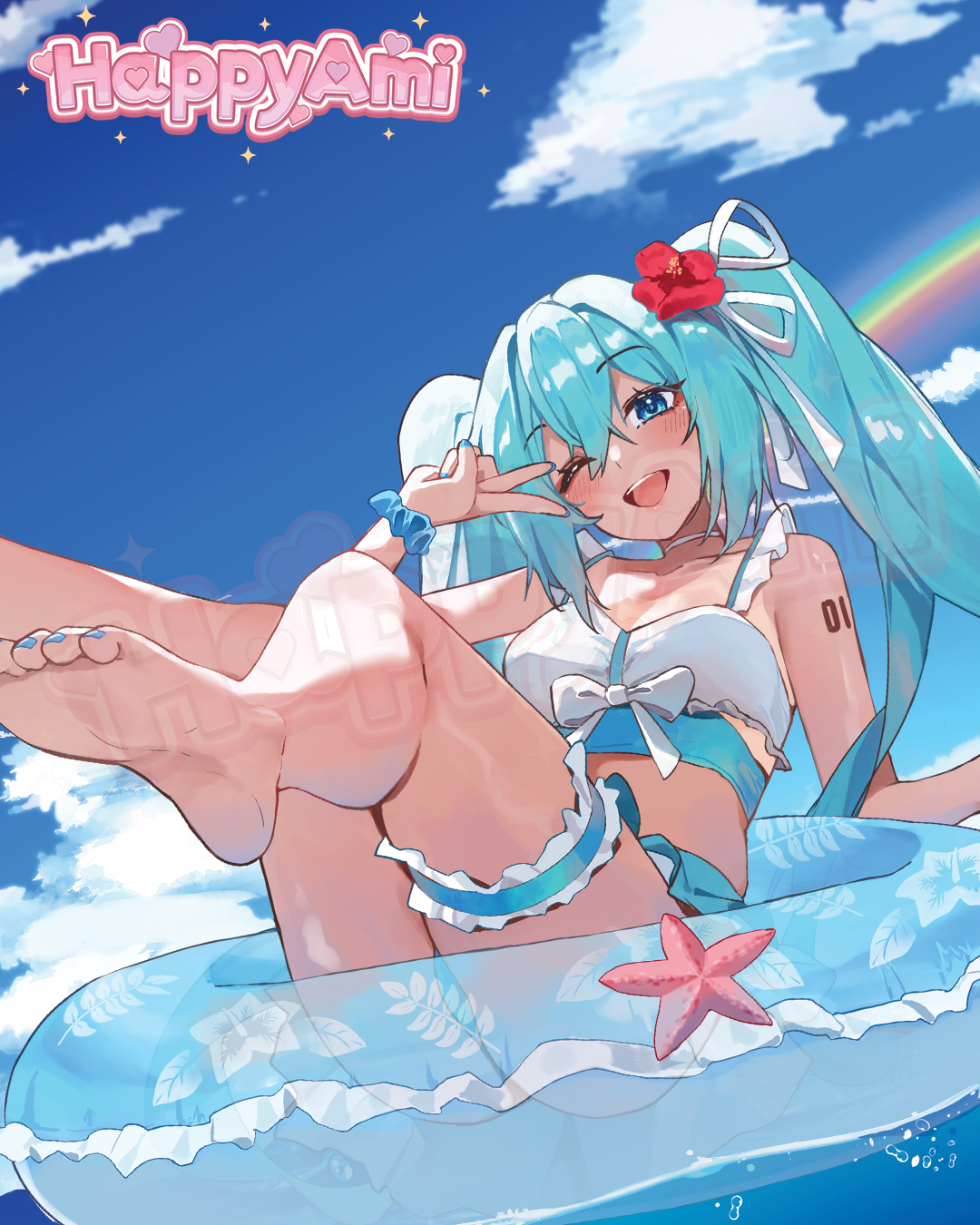 Summer Miku Floatie Stickers (Pre-Orders)
