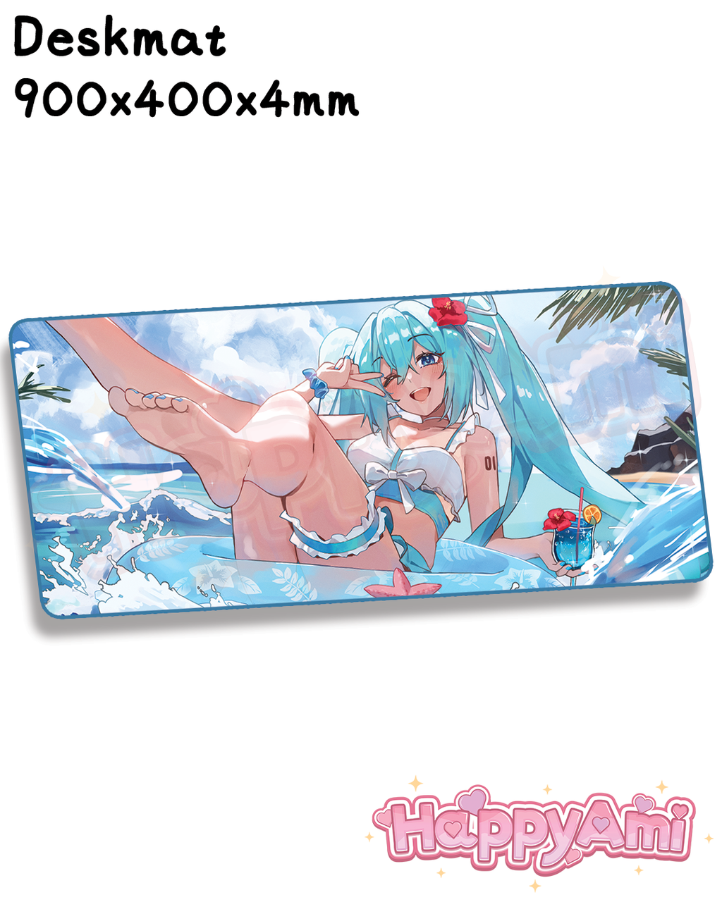 Summer Miku Floatie Deskmat (Pre-Orders)