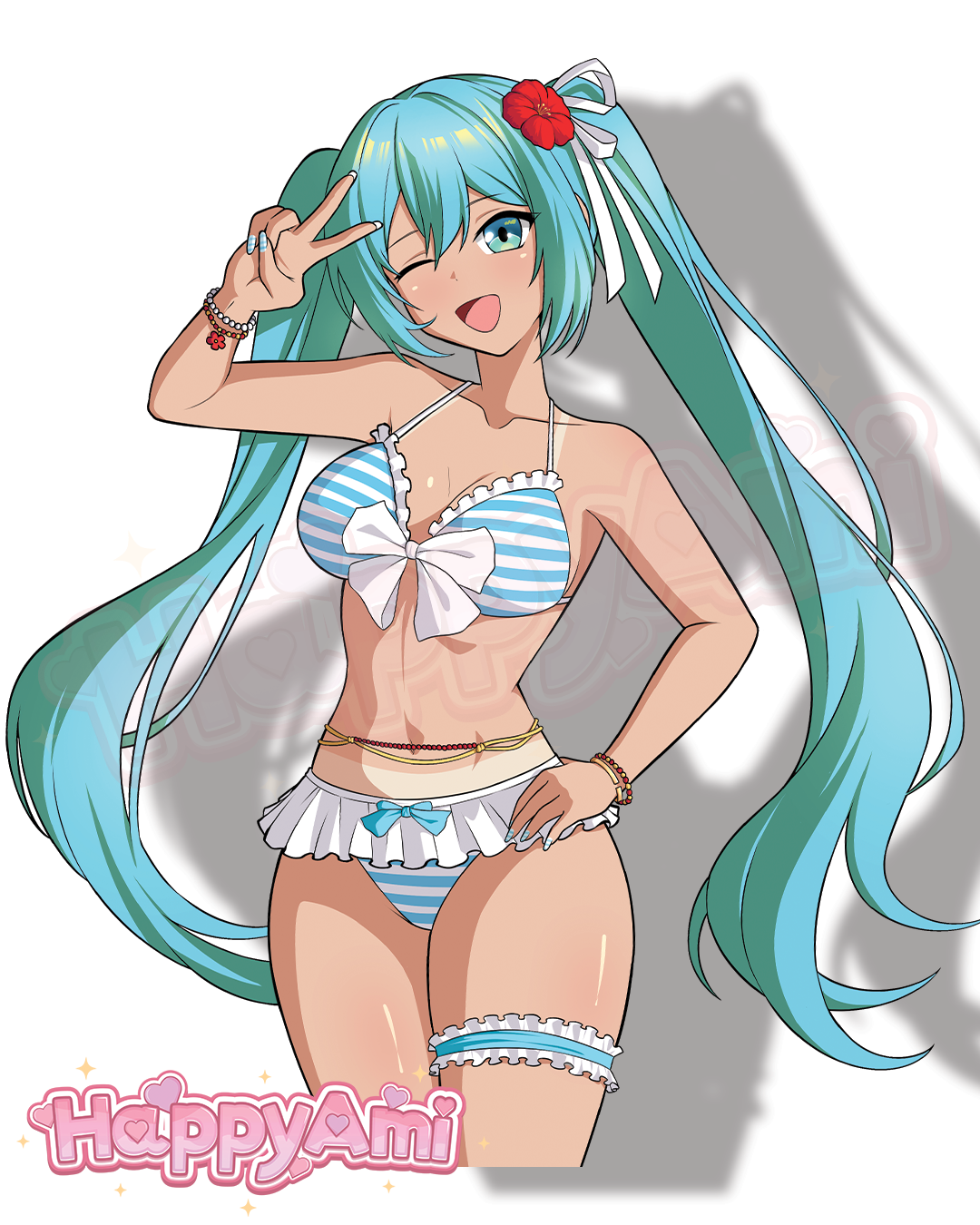 Summer Miku Stickers (Pre-Orders)