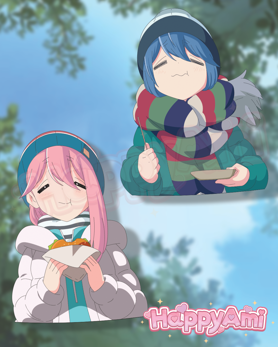 Hungry Campers Stickers