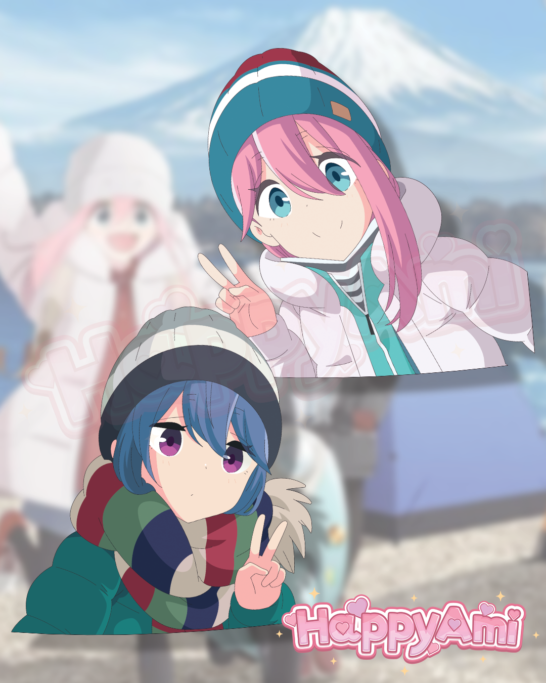 Comfy Campers Peekers Stickers
