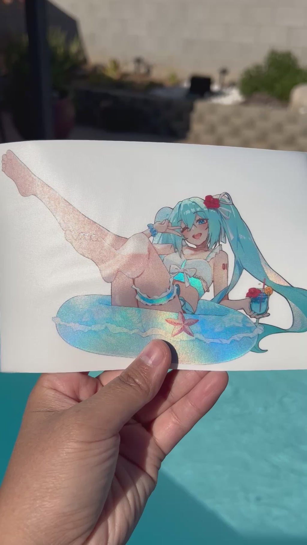 Summer Miku Floatie Stickers