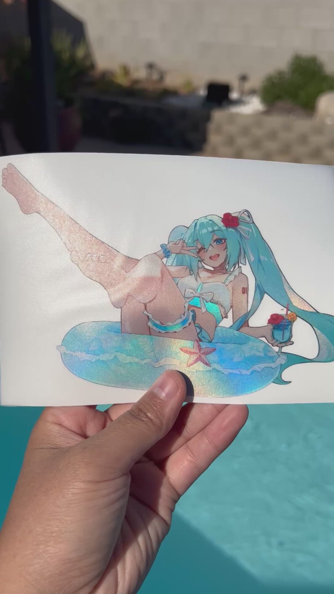 Summer Miku Floatie Stickers
